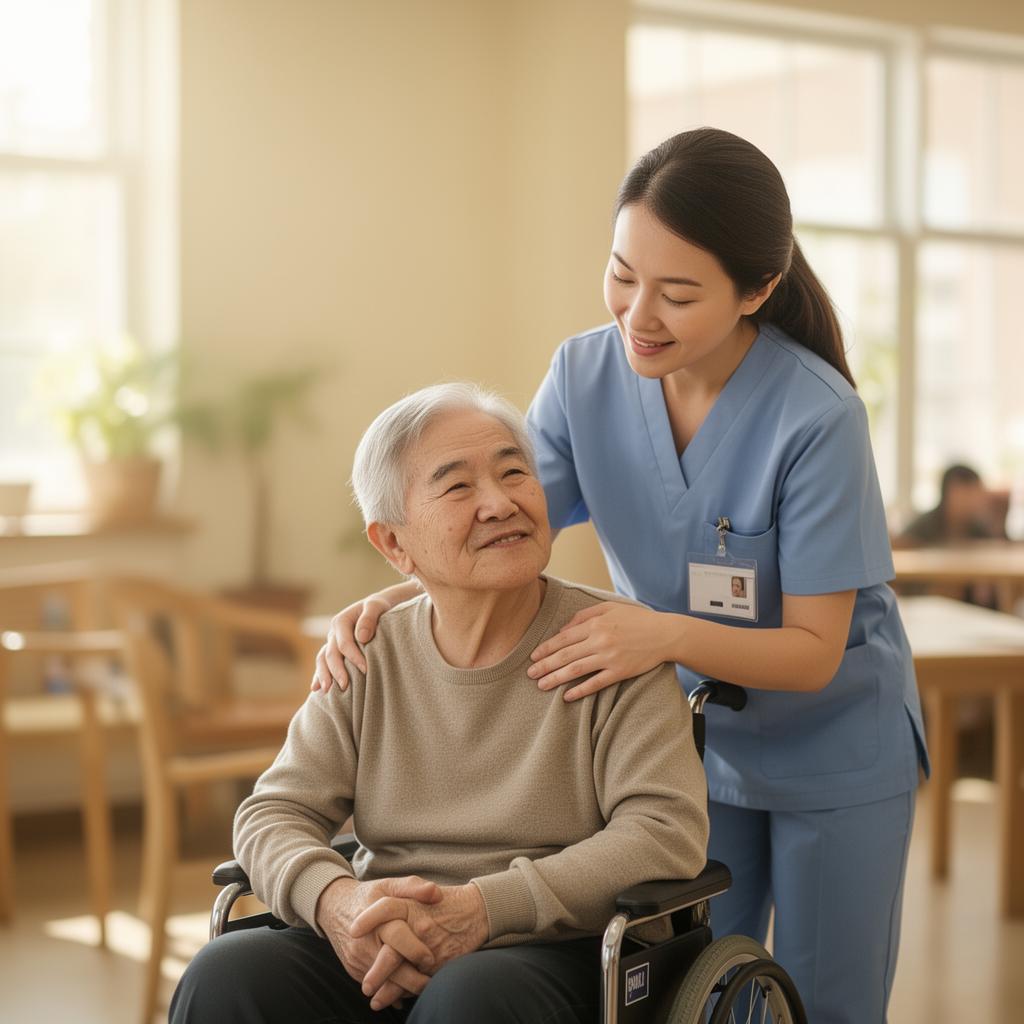 Caregiver supporting an individual in a community setting